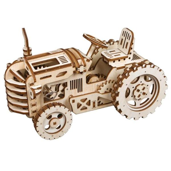 Traktor 3D Puzzle oldalról