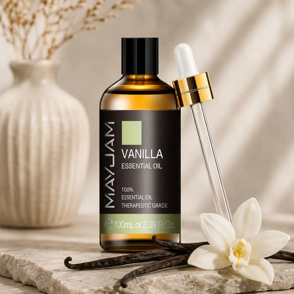 100 ml vanília illóolaj borostyánszínű üvegben pipettával